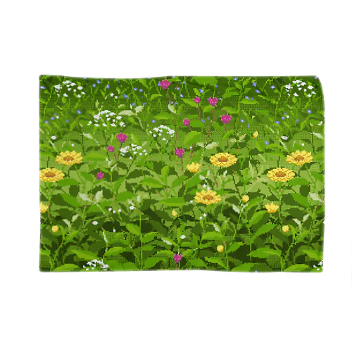 春の草・花ドット絵 Blanket