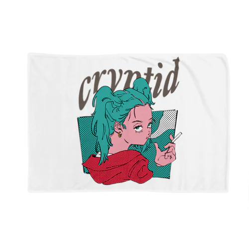 cryptid smoke girl Blanket