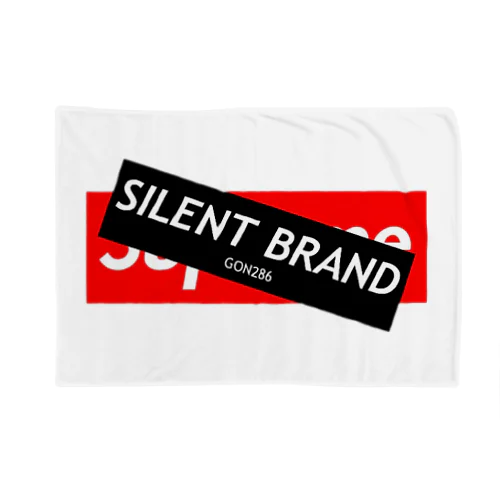 SILENT BRAND FAKE BOXLOGO Blanket