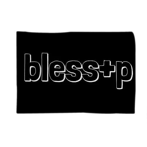 bless+P  ロゴ ブランケット