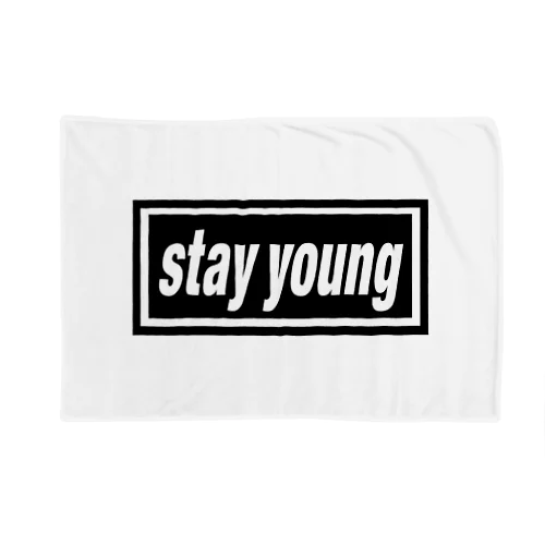 stay young-ステイヤング-BOXロゴ ブランケット
