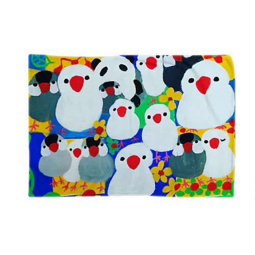 文鳥一家小松菜推奨の会 Blanket