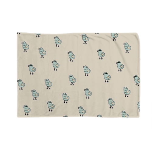 みどりのトリ(ミルクティー) Blanket