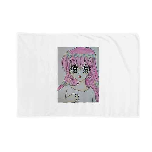 ピンク髪の女の子 Blanket