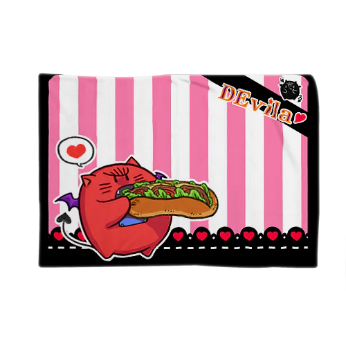 DEvila & sandwich (ピンク) ブランケット