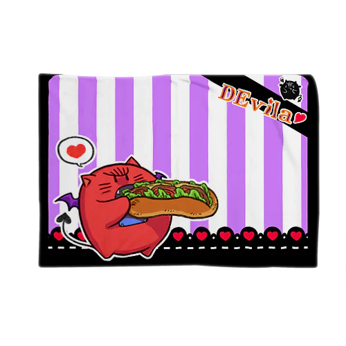 DEvila & sandwich (紫) Blanket