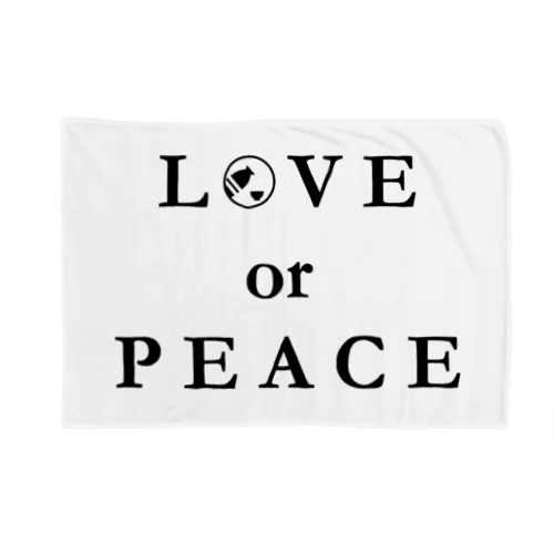 LOVE or PEACE ブランケット