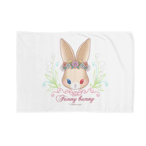 Funny bunny×花冠 ブランケット