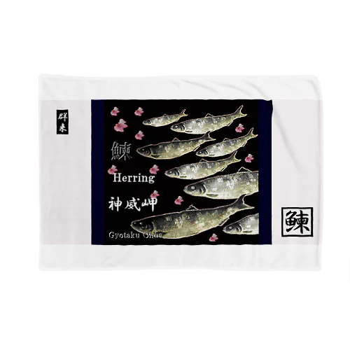 鰊！ HERRING 神威岬（群来；ニシン）あらゆる生命たちへ感謝をささげます。 ブランケット