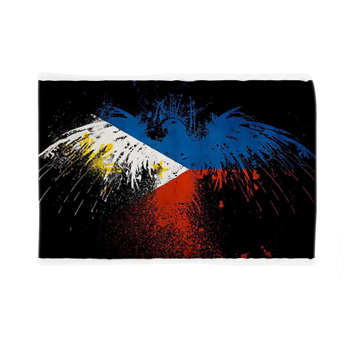 鷹とフィリピンの国旗 ブランケット