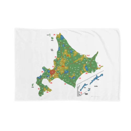 北海道179市町村地図 Blanket