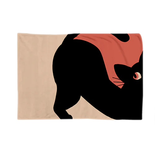 黒猫ブランケット Chat noir B Blanket