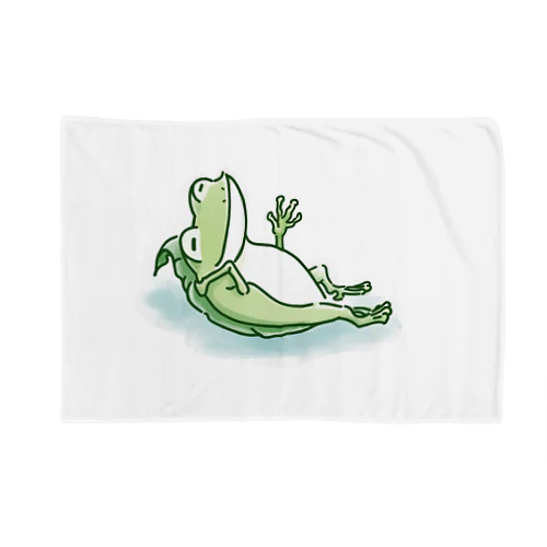 宇田山茶舗(うたやまちゃほ)  居眠りカエル Blanket