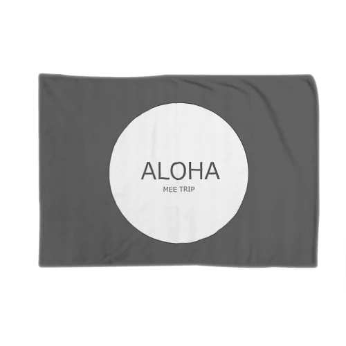 ALOHA blanket_gray ブランケット