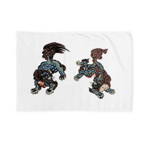 唐獅子 Blanket