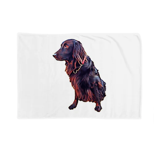 flatcoated retriever Blanket