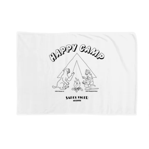 HAPPY CAMP（サーベルタイガーとネアンデルタール人） Blanket