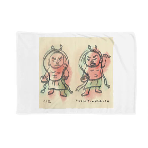 ゆる仏画「仁王」 Blanket