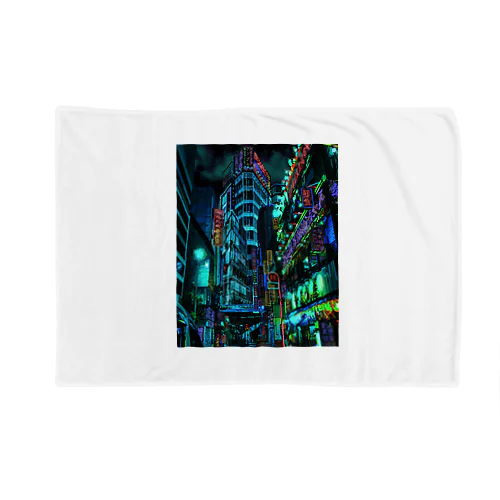 cyberpunk  tokyo Blanket