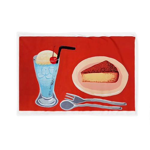 ケーキとクリームソーダ Blanket