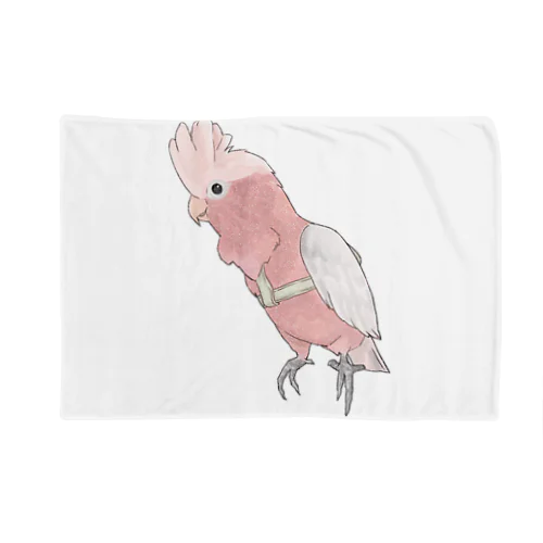 ご機嫌モモイロインコちゃん【まめるりはことり】 Blanket