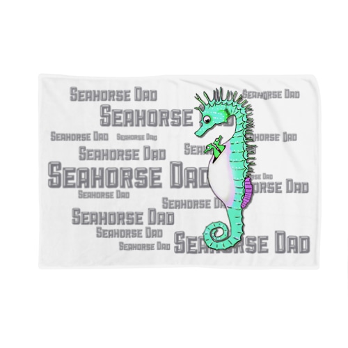 Seahorse Dad　グリーン Blanket