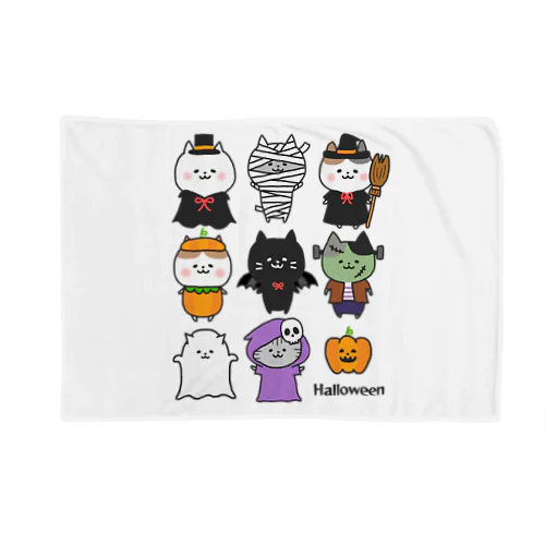 Halloween🎃ねこさん2 ブランケット