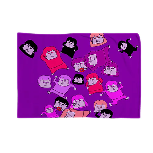 ゴリくんいっぱい・紫 Blanket