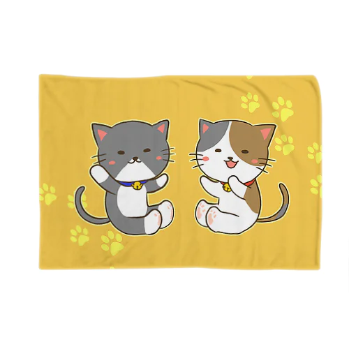 猫さんブランケット(黄色バージョン） Blanket