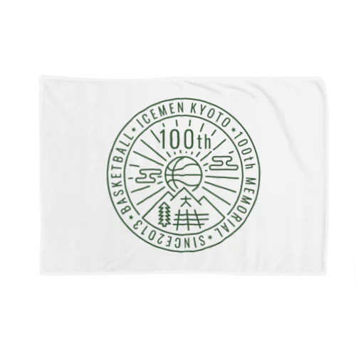 icemen kyoto 100th / white base Blanket