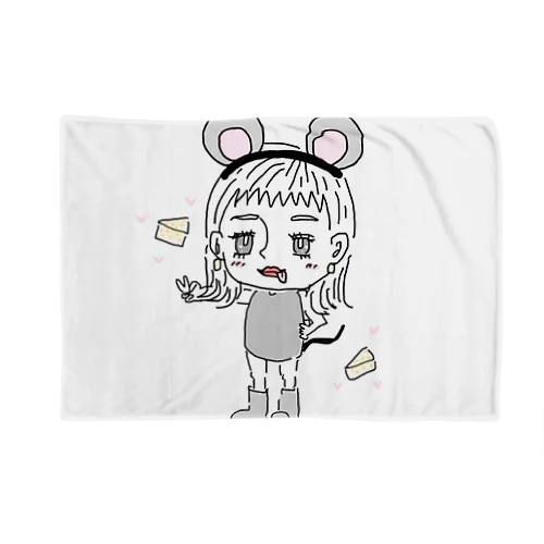 可愛い女の子🐭 Blanket