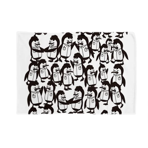 ペンギン PENGUIN 集合プリント Blanket