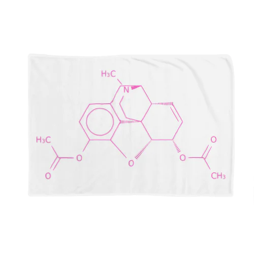 ヘロインの分子構造 ブランケット