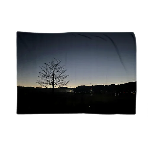 Early winter sunrise Blanket