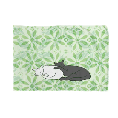 起こさないでね🐈‍⬛　グリーン Blanket