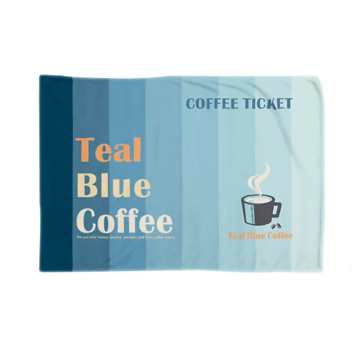 COFFEE TICKET_BLUE Ver. Blanket