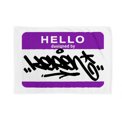 HELLO designed by KERON Blanket