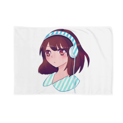 イヤフォン少女とストライプ Blanket