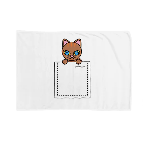 ねこ　pokenyan　ミケにゃん Blanket