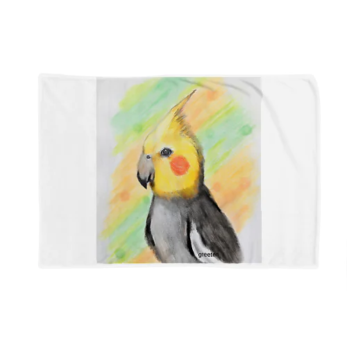 オカメインコ　ほんわかアニマル Blanket