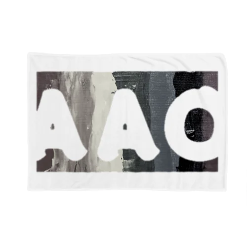 ＡＡＯロゴ　モノトーン Blanket