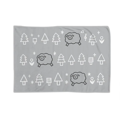 Sheep in the forest Blanket