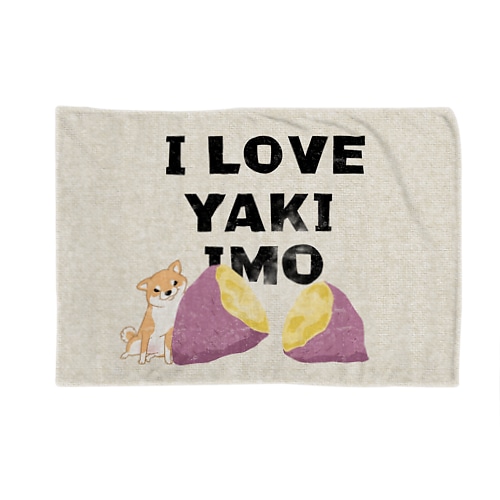 I LOVE YAKIIMO（赤柴） Blanket