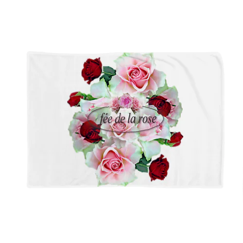 薔薇の花束　ロゴ入り Blanket