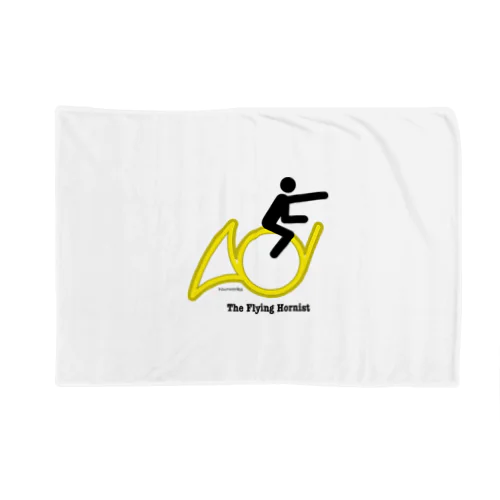 The Flying Hornist w/ Logo Blanket