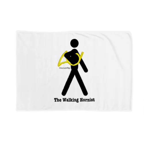 The Walking Hornist w/ Logo Blanket