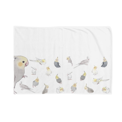あつまれオカメインコちゃん【まめるりはことり】 Blanket