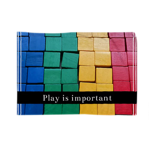 「Play is important」遊ぶことは大切Ｔ ブランケット