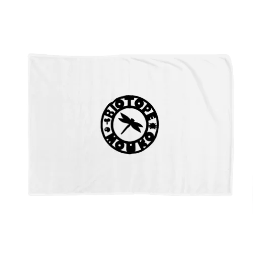 ビオトープ孟子（ロゴ）黒 Blanket