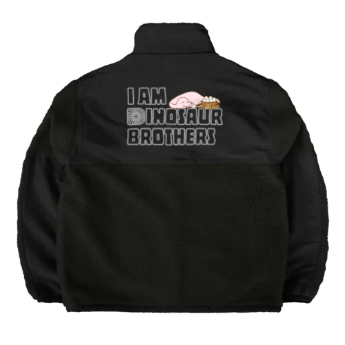 恐竜ブラザースのお昼寝 Boa Fleece Jacket